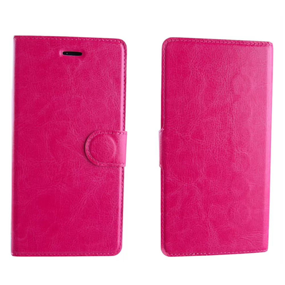 VOLTE-TEL ΘΗΚΗ UNIVERSAL 4.5"-5.1" LEATHER LINE BOOK 3M MAGNET PINK - Image 6