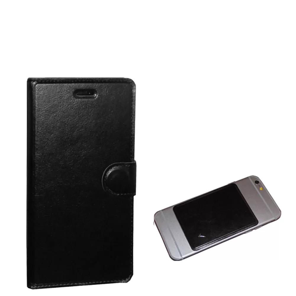 VOLTE-TEL LEATHER BOOK 3M ΘΗΚΗ UNIVERSAL 4.0in-4.6in MAGNET BLACK - Image 4