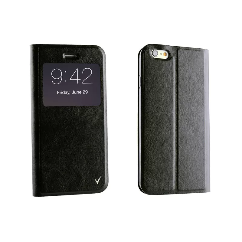 VOLTE-TEL ΘΗΚΗ IPHONE 6S/6 4.7" LEATHER-TPU VIEW BOOK STAND BLACK - Image 3
