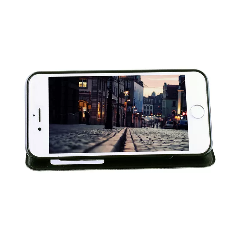 VOLTE-TEL ΘΗΚΗ IPHONE 6S/6 4.7" LEATHER-TPU VIEW BOOK STAND BLACK - Image 2
