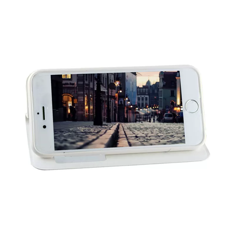 VOLTE-TEL ΘΗΚΗ IPHONE 6S/6 4.7" LEATHER-TPU VIEW BOOK STAND WHITE - Image 4