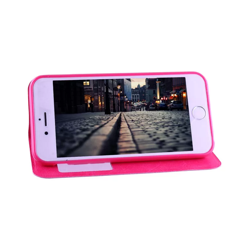 VOLTE-TEL ΘΗΚΗ IPHONE 6S/6 4.7" LEATHER-TPU VIEW BOOK STAND PINK - Image 4
