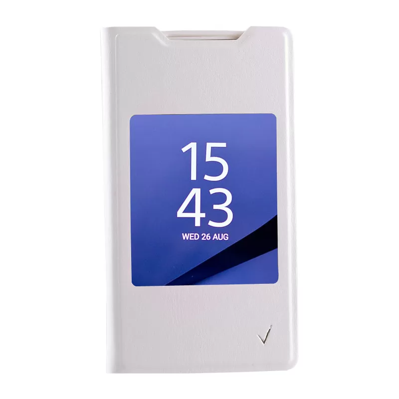 VOLTE-TEL ΘΗΚΗ SONY XPERIA Z5 E6653 LEATHER-TPU VIEW BOOK STAND WHITE - Image 5