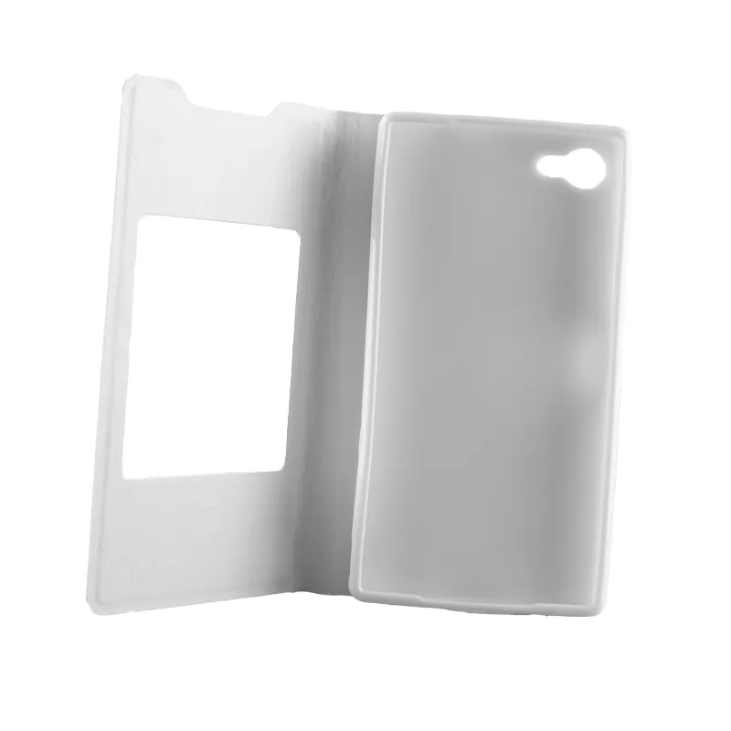 VOLTE-TEL ΘΗΚΗ SONY XPERIA Z5 E6653 LEATHER-TPU VIEW BOOK STAND WHITE - Image 4