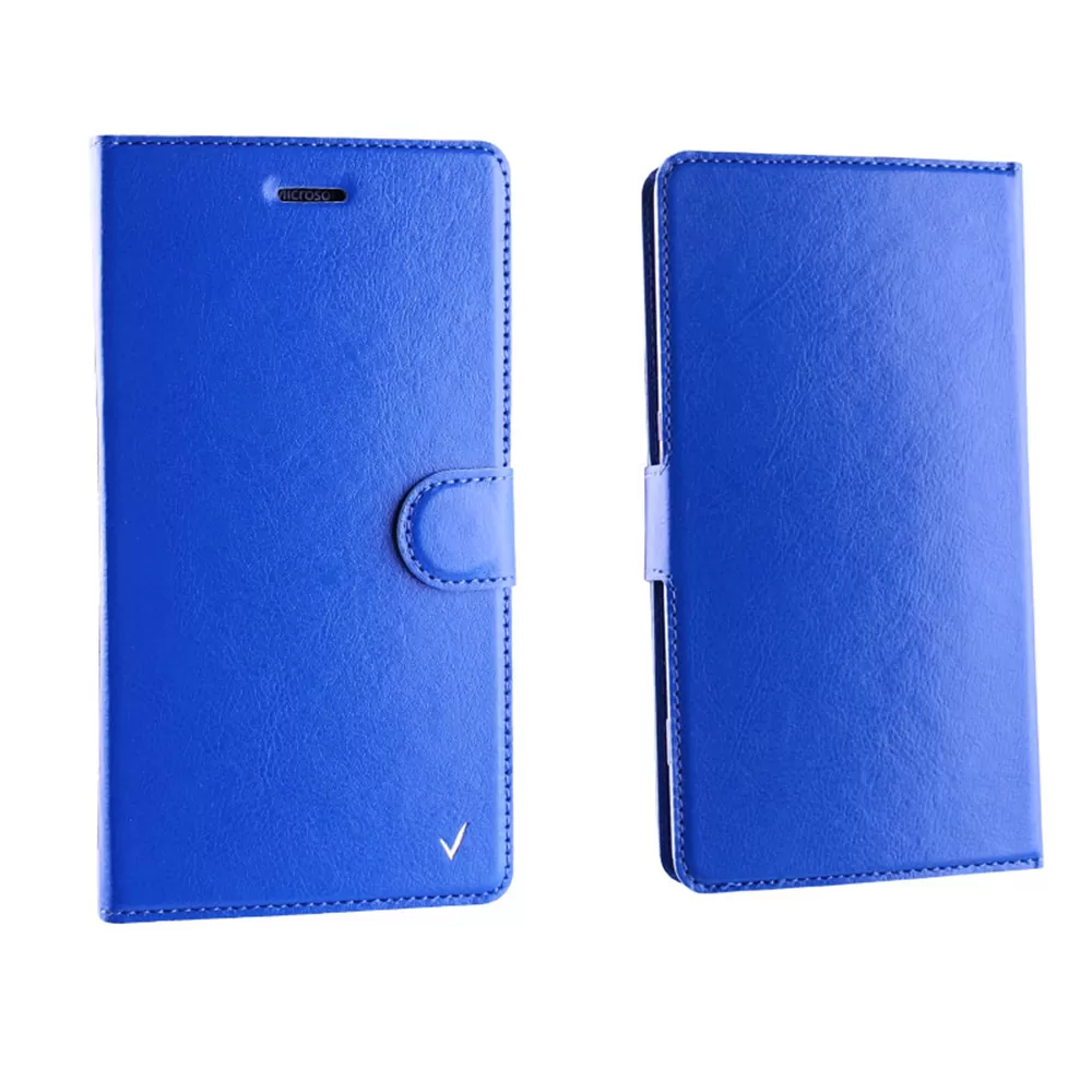 VOLTE-TEL ΘΗΚΗ UNIVERSAL 4.0"-4.6" LEATHER BOOK 3M MAGNET BLUE - Image 5