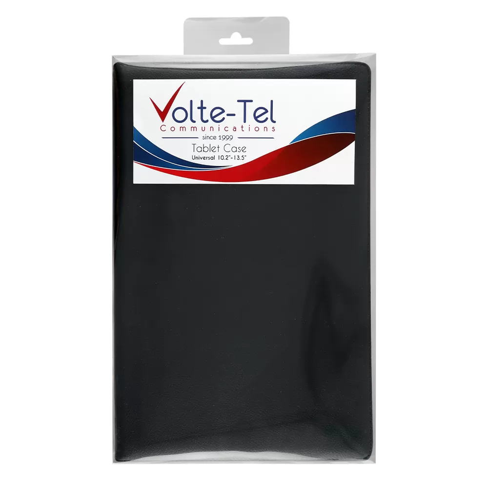 VOLTE-TEL LEATHER BOOK STAND ΘΗΚΗ TABLET 10.2in - 13.5in (33,8cm x 22,7cm) UNIVERSAL BLACK - Image 2
