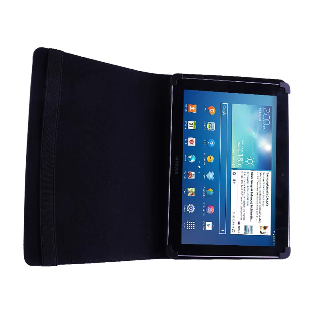 VOLTE-TEL ΘΗΚΗ TABLET 10.2" - 13.5"  (33,8cm x 22,7cm) UNIVERSAL LEATHER BOOK STAND WHITE - Image 4