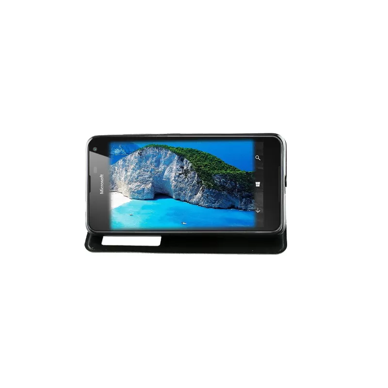VOLTE-TEL ΘΗΚΗ MICROSOFT LUMIA 650 5.0" LEATHER-TPU VIEW BOOK STAND BLACK - Image 2