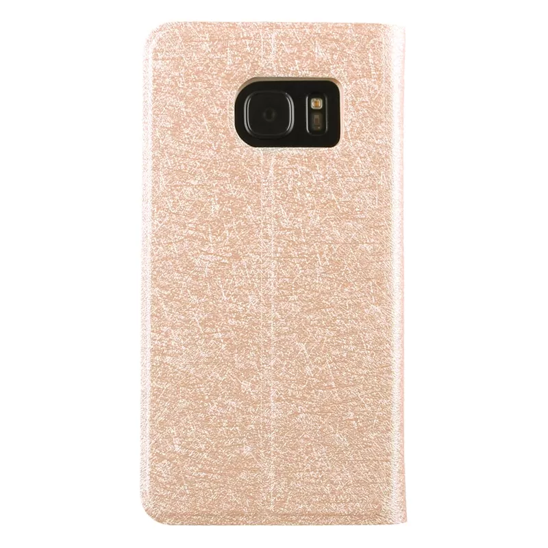 VOLTE-TEL LEATHER GOLD-TPU VIEW BOOK STAND ΘΗΚΗ SAMSUNG S7 G930 - Image 4