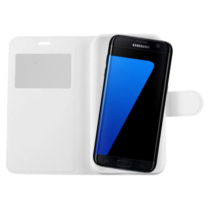 VOLTE-TEL LEATHER-TPU VIEW ΘΗΚΗ SAMSUNG S7 EDGE G935 BOOK STAND WHITE - Image 4