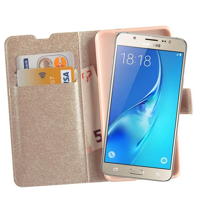 VOLTE-TEL LEATHER GOLD-TPU BOOK STAND ΘΗΚΗ SAMSUNG J7 2016 J710 - Image 4