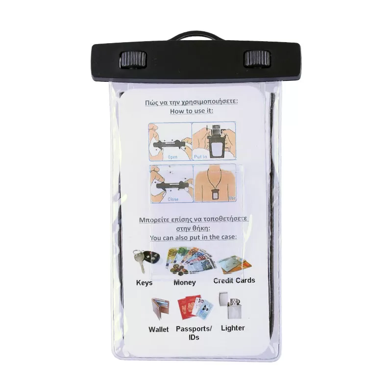 VOLTE-TEL SPORTS ARMBAND LUMINUS ΘΗΚΗ ΑΔΙΑΒΡΟΧΗ 2 IN 1 IPX8 30m MAX SIZE 14.2cm x 7.5cm (5.8in) BLACK - Image 5