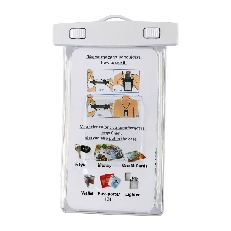 VOLTE-TEL SPORTS ARMBAND LUMINUS ΘΗΚΗ ΑΔΙΑΒΡΟΧΗ 2 IN 1 IPX8 30m MAX SIZE 14.2cm x 7.5cm (5.8in) WHITE - Image 5
