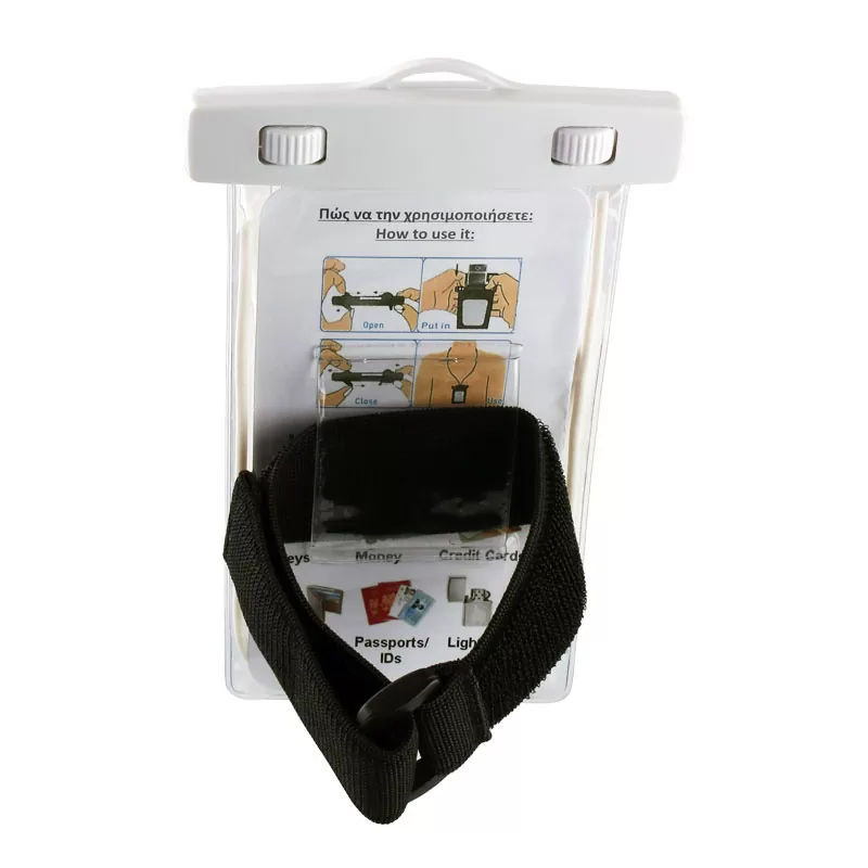 VOLTE-TEL SPORTS ARMBAND LUMINUS ΘΗΚΗ ΑΔΙΑΒΡΟΧΗ 2 IN 1 IPX8 30m MAX SIZE 14.2cm x 7.5cm (5.8in) WHITE - Image 3