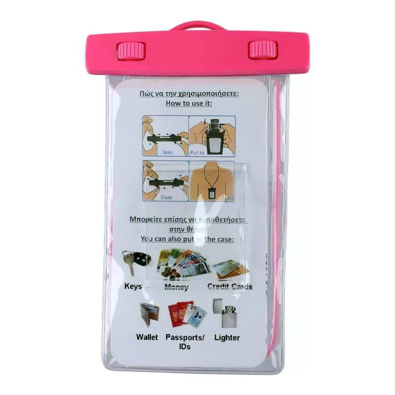 VOLTE-TEL SPORTS ARMBAND LUMINUS ΘΗΚΗ ΑΔΙΑΒΡΟΧΗ 2 IN 1 IPX8 30m MAX SIZE 14.2cm x 7.5cm (5.8in) PINK - Image 5
