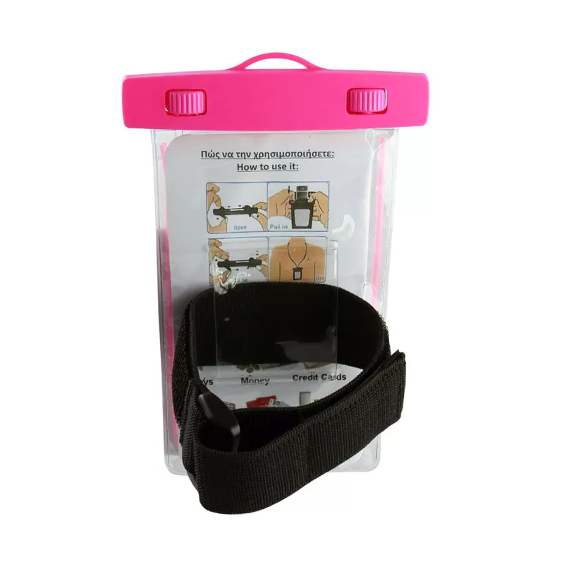 VOLTE-TEL SPORTS ARMBAND LUMINUS ΘΗΚΗ ΑΔΙΑΒΡΟΧΗ 2 IN 1 IPX8 30m MAX SIZE 14.2cm x 7.5cm (5.8in) PINK - Image 3