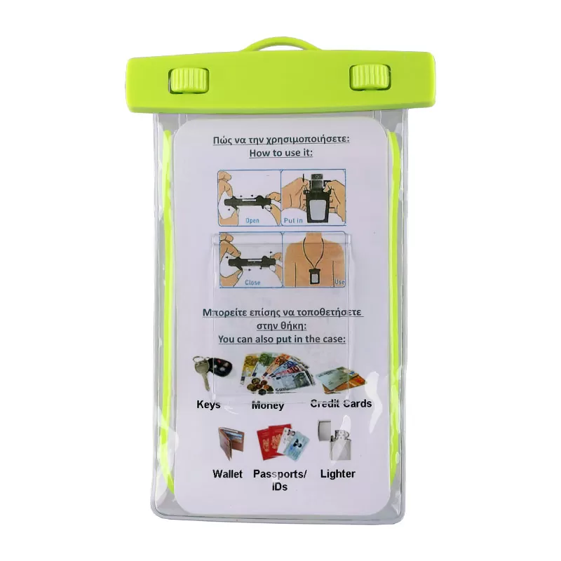 VOLTE-TEL SPORTS ARMBAND LUMINUS ΘΗΚΗ ΑΔΙΑΒΡΟΧΗ 2 IN 1 IPX8 30m MAX SIZE 16.3cm x 8.2cm (6.9in) GREEN - Image 5