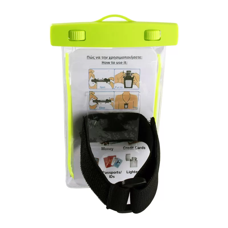 VOLTE-TEL SPORTS ARMBAND LUMINUS ΘΗΚΗ ΑΔΙΑΒΡΟΧΗ 2 IN 1 IPX8 30m MAX SIZE 16.3cm x 8.2cm (6.9in) GREEN - Image 3