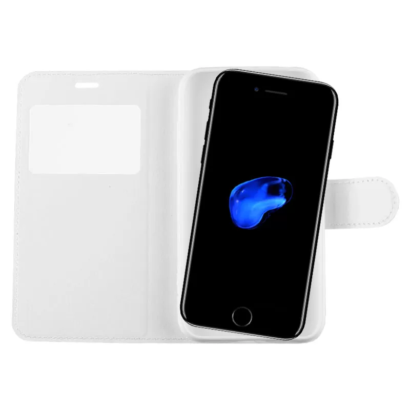 VOLTE-TEL LEATHER-TPU VIEW ΘΗΚΗ IPHONE SE 2022/IPHONE SE 2020/IPHONE 8/7 4.7in BOOK STAND WHITE - Image 4