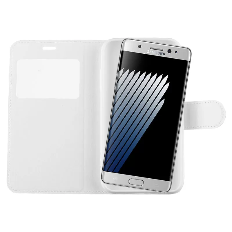 VOLTE-TEL LEATHER-TPU VIEW ΘΗΚΗ SAMSUNG NOTE FE BOOK STAND WHITE - Image 4