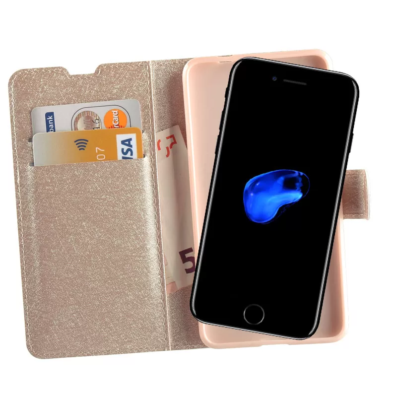 VOLTE-TEL LEATHER GOLD-TPU BOOK STAND ΘΗΚΗ IPHONE SE 2022/IPHONE SE 2020/IPHONE 8/7 4.7in - Image 4