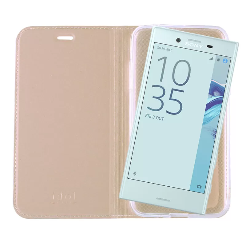 IDOL 1991 PRIME MAGNET BOOK STAND ΘΗΚΗ SONY XPERIA X COMPACT GOLD - Image 7