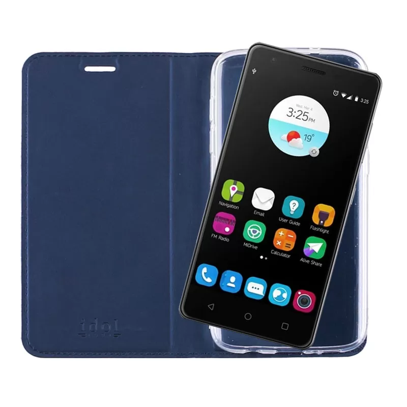 IDOL 1991 PRIME MAGNET BOOK STAND ΘΗΚΗ ZTE BLADE V7 DARK BLUE - Image 7
