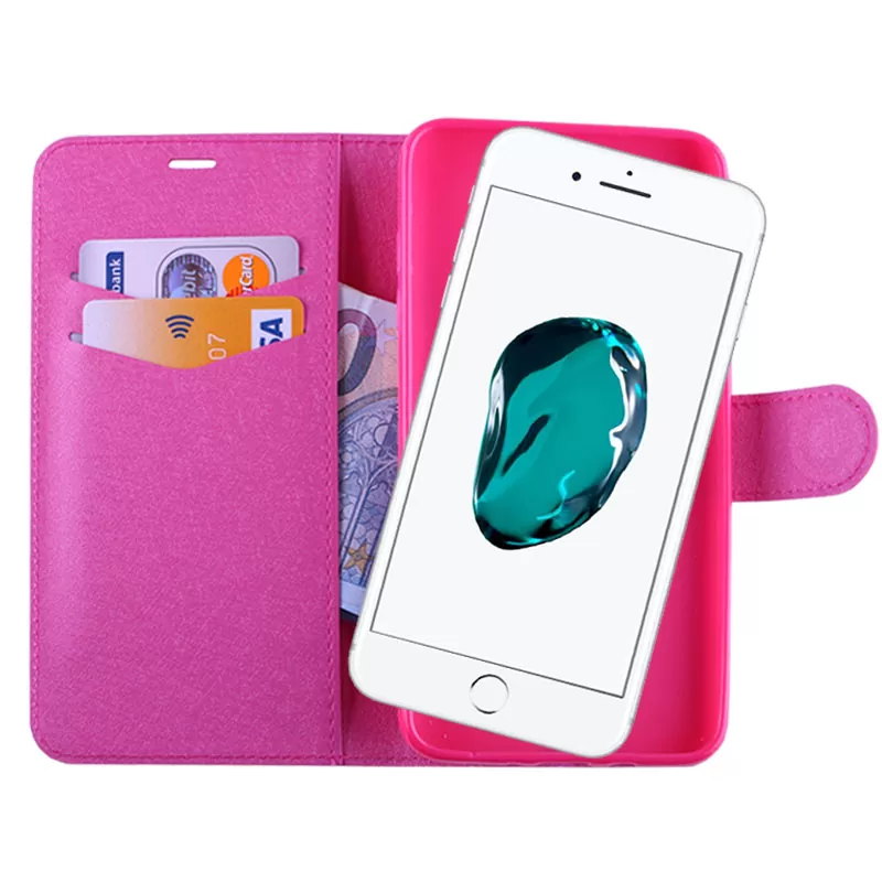 VOLTE-TEL LEATHER-TPU BOOK STAND ΘΗΚΗ IPHONE 8/7 PLUS 5.5in SILK PINK - Image 4