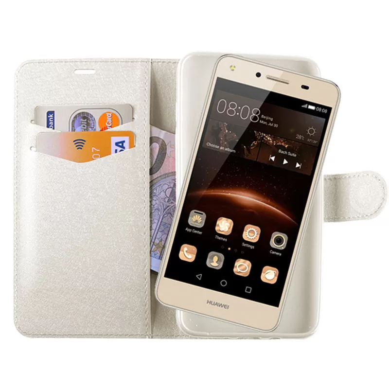 VOLTE-TEL LEATHER-TPU BOOK STAND ΘΗΚΗ HUAWEI Y5 II SILK WHITE - Image 4