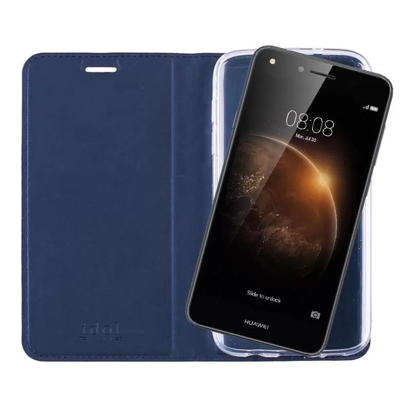 IDOL 1991 PRIME MAGNET BOOK STAND ΘΗΚΗ HUAWEI Y6 II 5.5in DARK BLUE - Image 7