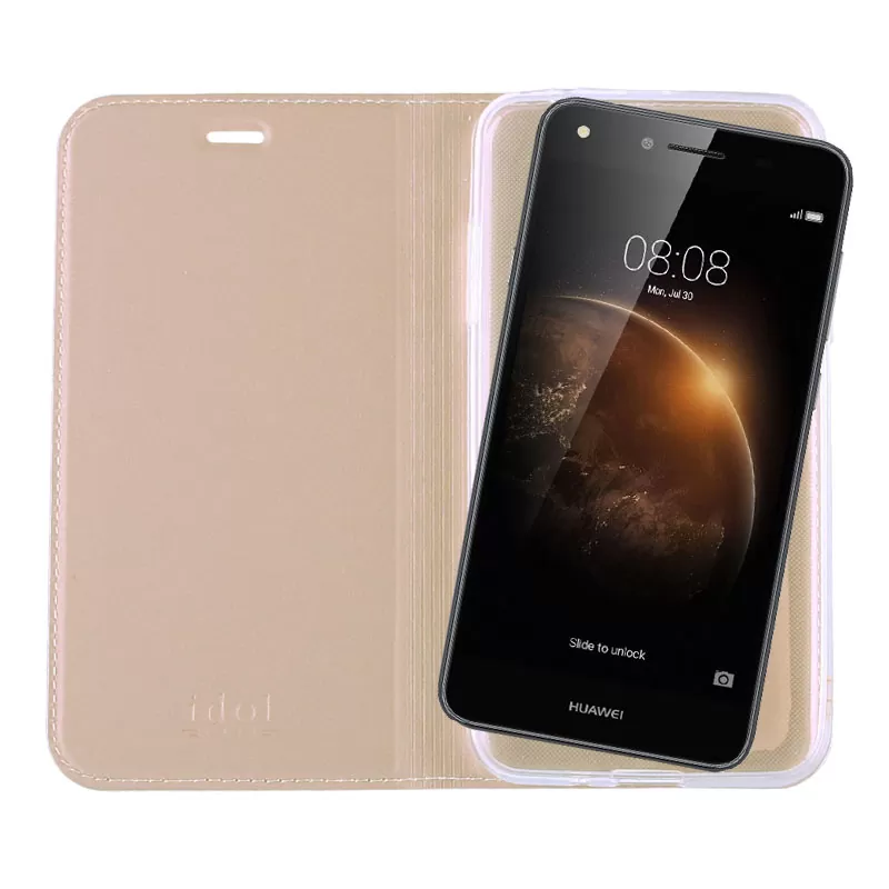 IDOL 1991 PRIME MAGNET BOOK STAND ΘΗΚΗ HUAWEI Y6 II 5.5in GOLD - Image 7