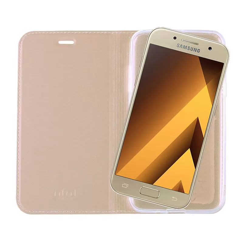 IDOL 1991 PRIME MAGNET BOOK STAND ΘΗΚΗ SAMSUNG A3 2017 A320 GOLD - Image 7