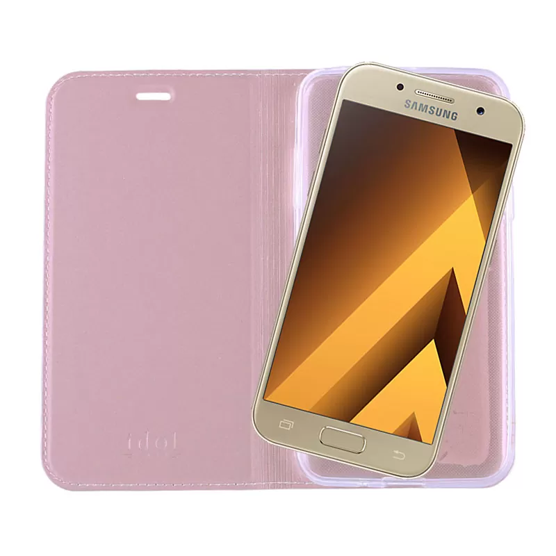 IDOL 1991 PRIME MAGNET BOOK STAND ΘΗΚΗ SAMSUNG A3 2017 A320 ROSE GOLD - Image 7
