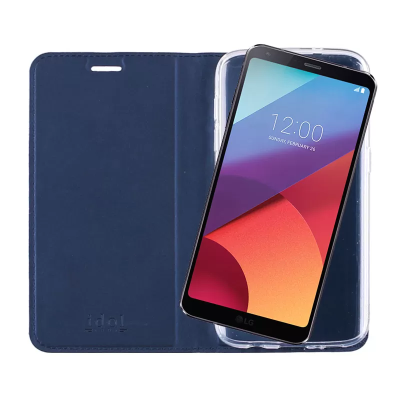 IDOL 1991 PRIME MAGNET BOOK STAND ΘΗΚΗ LG G6 H870 5.7in DARK BLUE - Image 7