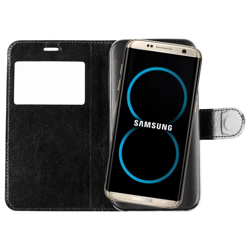VOLTE-TEL LEATHER-TPU VIEW ΘΗΚΗ SAMSUNG S8 G950 BOOK STAND BLACK - Image 4