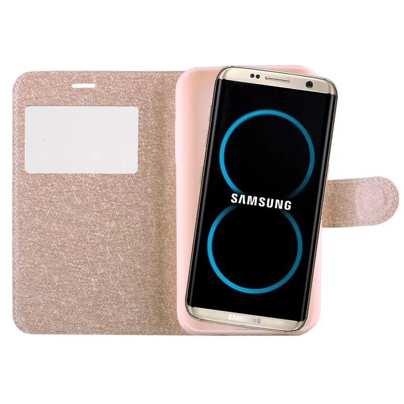 VOLTE-TEL LEATHER GOLD-TPU VIEW BOOK STAND ΘΗΚΗ SAMSUNG S8 G950 - Image 4