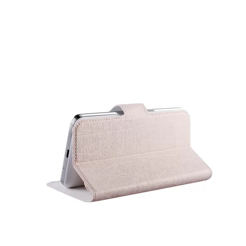 VOLTE-TEL SLIDE ΘΗΚΗ UNIVERSAL 5.0in-5.7in LEATHER LINE BOOK STAND 3M GOLD - Image 3