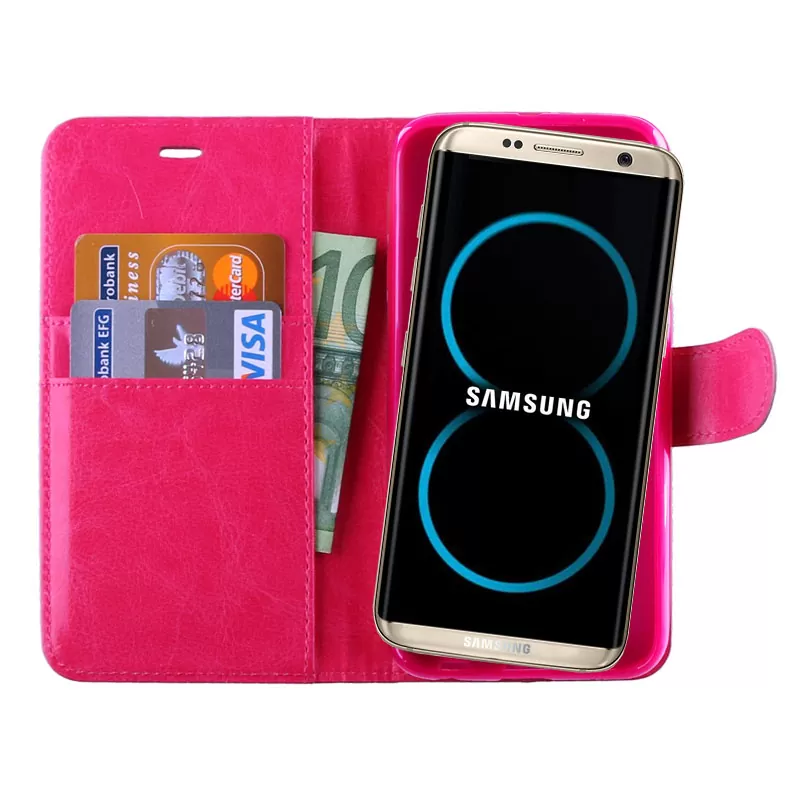 VOLTE-TEL LEATHER-TPU BOOK STAND ΘΗΚΗ SAMSUNG S8 G950 PINK - Image 4