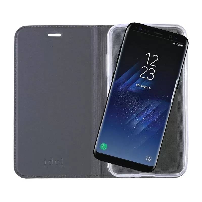 IDOL 1991 PRIME MAGNET BOOK STAND ΘΗΚΗ SAMSUNG S8 G950 DARK GREY - Image 7