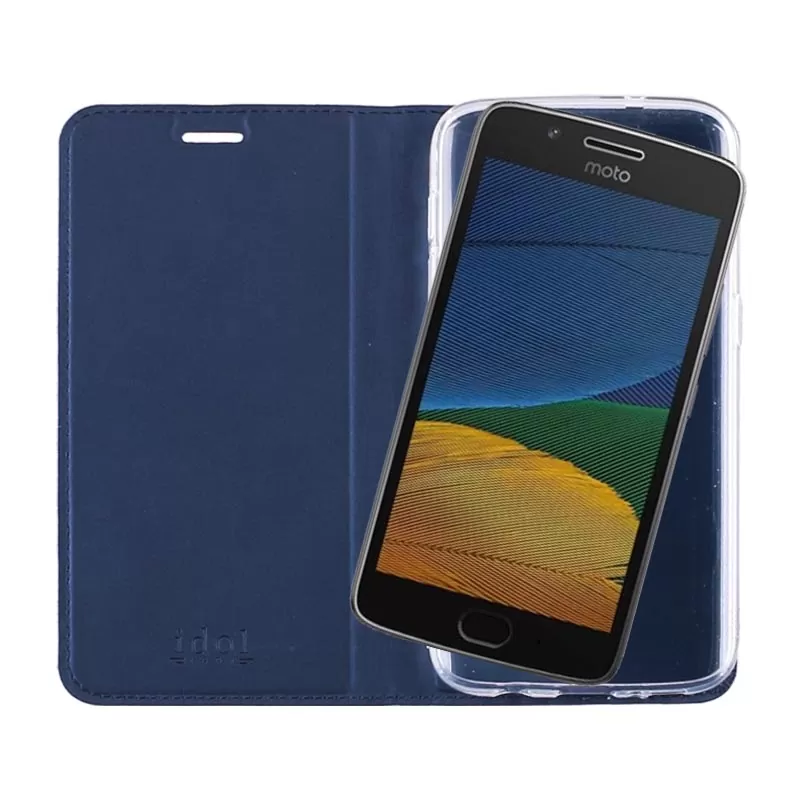 IDOL 1991 PRIME MAGNET BOOK STAND ΘΗΚΗ LENOVO MOTO G5 DARK BLUE - Image 7