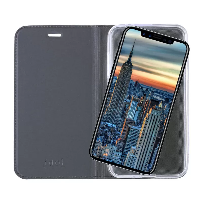 IDOL 1991 PRIME MAGNET BOOK STAND ΘΗΚΗ IPHONE XS/X 5.8in DARK GREY - Image 7