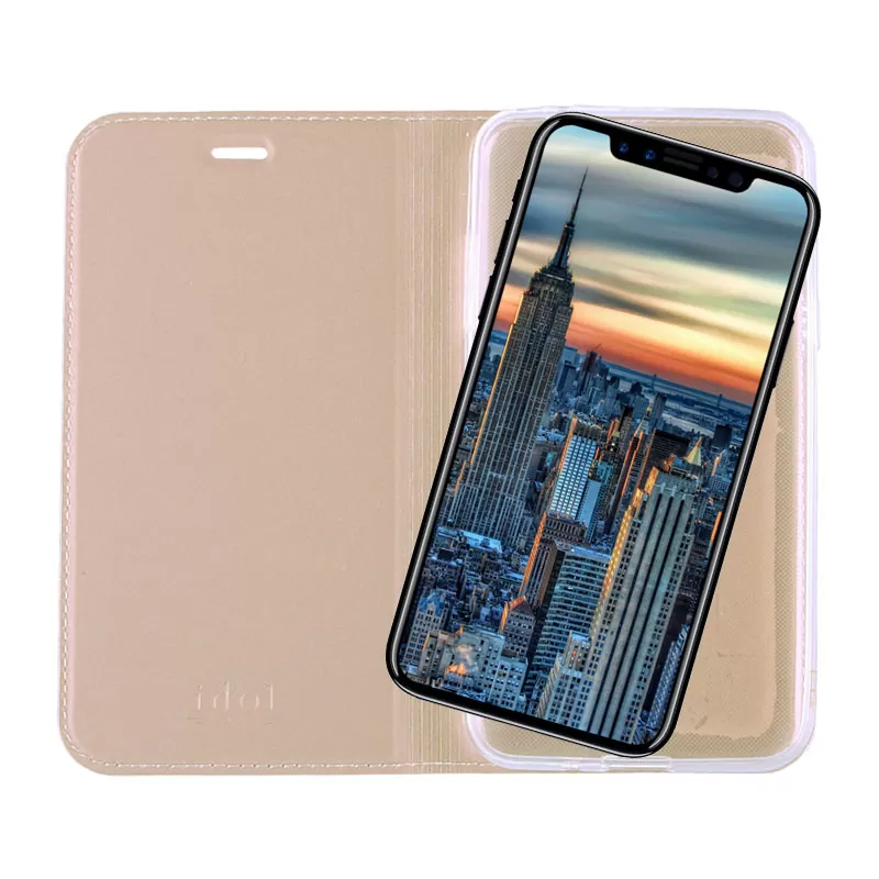 IDOL 1991 PRIME MAGNET BOOK STAND ΘΗΚΗ IPHONE XS/X 5.8in GOLD - Image 7