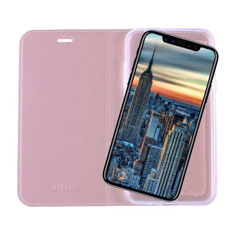 IDOL 1991 PRIME MAGNET BOOK STAND ΘΗΚΗ IPHONE XS/X 5.8in ROSE-GOLD - Image 7