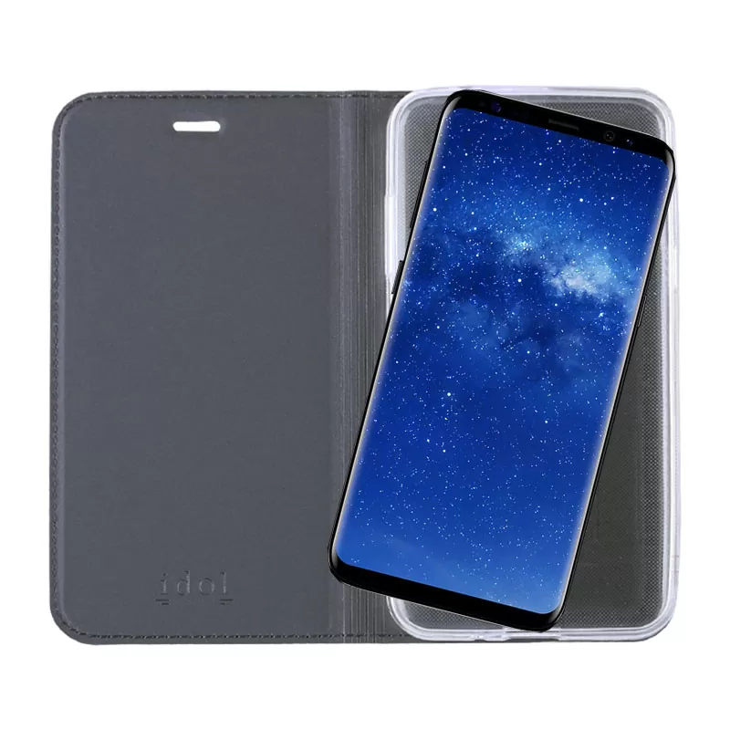 IDOL 1991 PRIME MAGNET BOOK STAND ΘΗΚΗ SAMSUNG NOTE 8 6.3in DARK GREY - Image 7