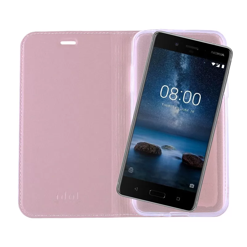 IDOL 1991 PRIME MAGNET BOOK STAND ΘΗΚΗ NOKIA 8 5.3in ROSE-GOLD - Image 7