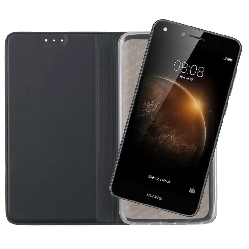 VOLTE-TEL MAGNET BOOK STAND ΘΗΚΗ HUAWEI Y6 II 5.5in DARK GREY - Image 5