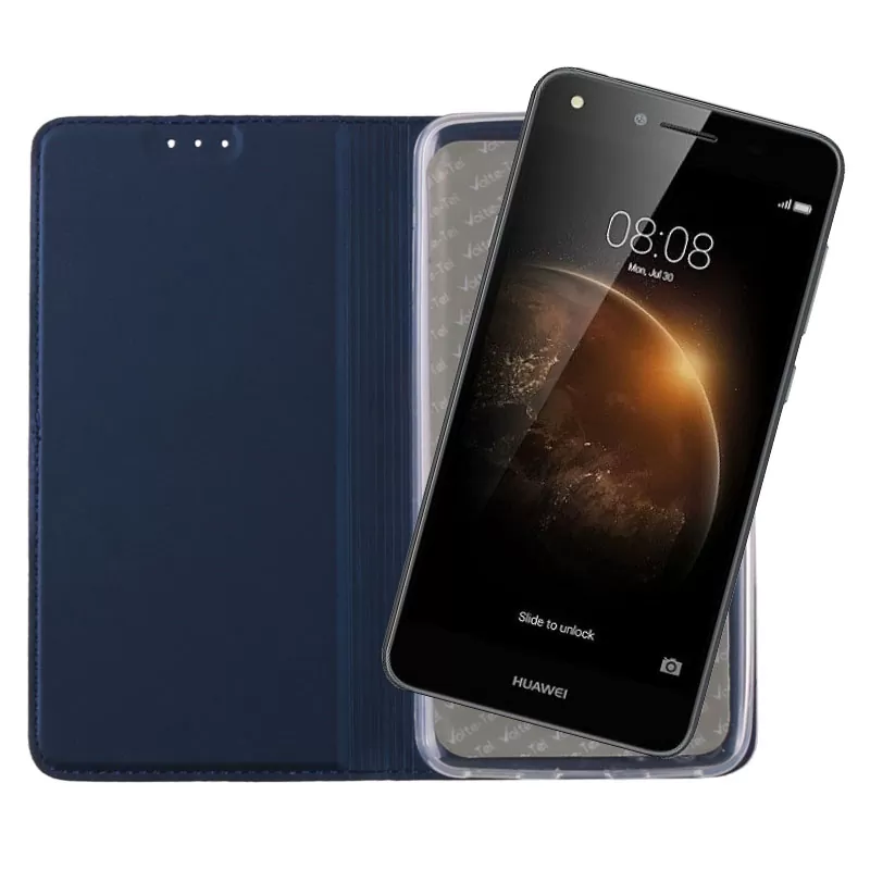 VOLTE-TEL MAGNET BOOK STAND ΘΗΚΗ HUAWEI Y6 II 5.5in DARK BLUE - Image 5