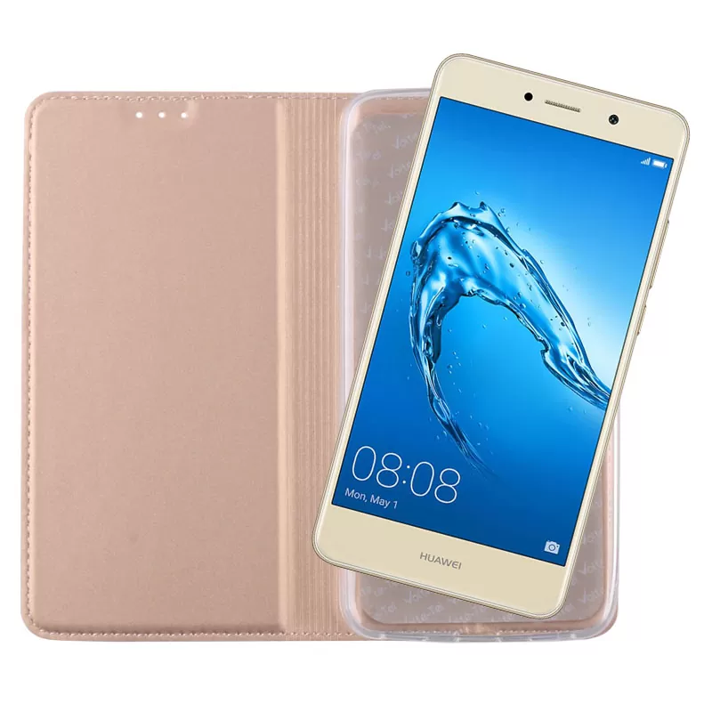 VOLTE-TEL MAGNET BOOK STAND ΘΗΚΗ HUAWEI Y7 2017 5.5in GOLD - Image 5