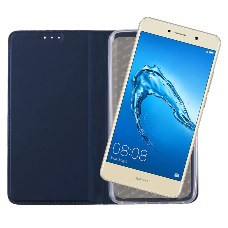 VOLTE-TEL MAGNET BOOK STAND ΘΗΚΗ HUAWEI Y7 2017 5.5in DARK BLUE - Image 5