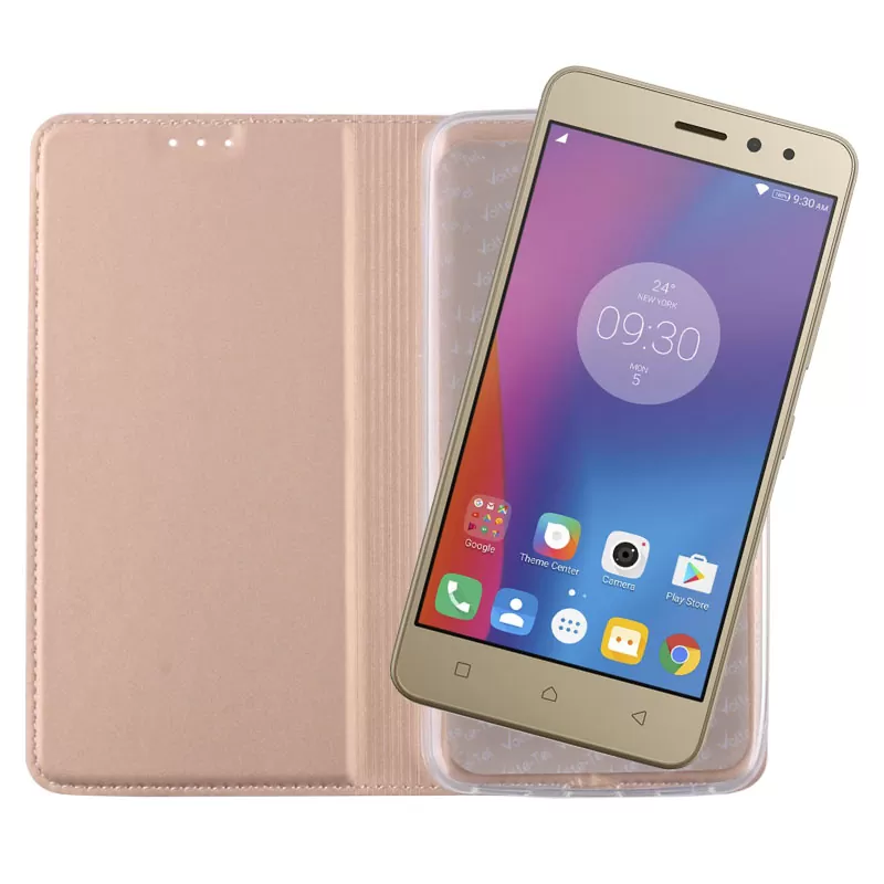 VOLTE-TEL MAGNET BOOK STAND ΘΗΚΗ LENOVO K6 5.0in GOLD - Image 5